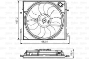 696583 VALEO ventilátor chladenia motora 696583 VALEO