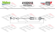 4102618 Tažné lanko, ovládání spojky FTE CLUTCH ACTUATION VALEO