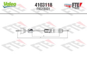 4103118 Tažné lanko, ovládání spojky FTE CLUTCH ACTUATION VALEO