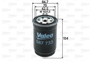 587733 VALEO palivový filter 587733 VALEO