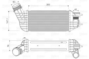 818652 VALEO chladič plniaceho vzduchu 818652 VALEO