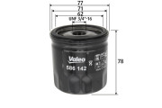 586142 VALEO olejový filter 586142 VALEO