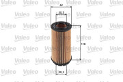 586525 VALEO olejový filter 586525 VALEO