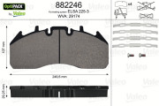 882246 Sada brzdových destiček, kotoučová brzda OPTIPACK VALEO