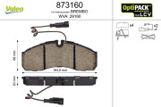 873160 Brzdové destičky OPTIPACK for LCV VALEO