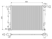 701326 Chladič, chlazení motoru VALEO