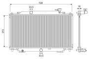 701329 VALEO chladič motora 701329 VALEO