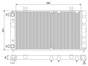 701334 VALEO chladič motora 701334 VALEO