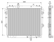 701345 VALEO chladič motora 701345 VALEO