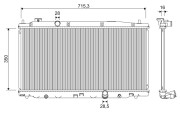 701353 VALEO chladič motora 701353 VALEO