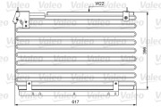 814034 Kondenzátor, klimatizace VALEO