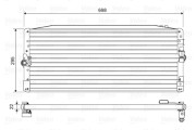 814473 Kondenzátor, klimatizace VALEO
