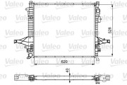 735541 Chladič, chlazení motoru VALEO