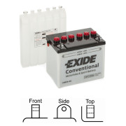 12N24-4A startovací baterie EXIDE Conventional EXIDE