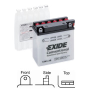 12N5-3B startovací baterie EXIDE Conventional EXIDE