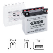 12N5,5-3B startovací baterie EXIDE Conventional EXIDE