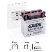 12N7-3B startovací baterie EXIDE Conventional EXIDE