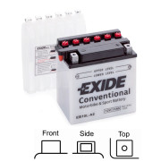 EB10L-A2 startovací baterie EXIDE Conventional EXIDE