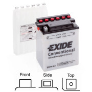 EB14-A2 startovací baterie EXIDE Conventional EXIDE