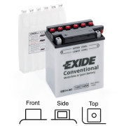 EB14-B2 startovací baterie EXIDE Conventional EXIDE