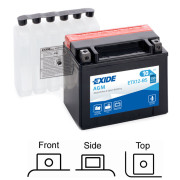 ETX12-BS ETX12-BS EXIDE 12V/10Ah-moto AGM EXIDE