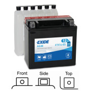 ETX14-BS startovací baterie EXIDE AGM EXIDE