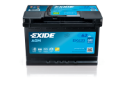 EK620 EXIDE startovací baterie AGM 62Ah (EK620) EXIDE