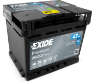 EA472 EXIDE Startovací baterie 12V / 47Ah / 450A - pravá (Premium) | EA472 EXIDE
