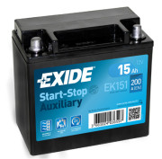 EK151 EXIDE Záložní baterie 12V / 15Ah / 200A - levá (Auxiliary) | EK151 EXIDE