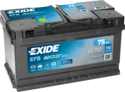 EL752 EXIDE Startovací baterie 12V / 75Ah / 730A - pravá (EFB) | EL752 EXIDE