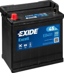 EB451 EXIDE Startovací baterie 12V / 45Ah / 330A - levá (Excell) | EB451 EXIDE