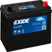 EB454 EXIDE Startovací baterie 12V / 45Ah / 330A - pravá (Excell) | EB454 EXIDE