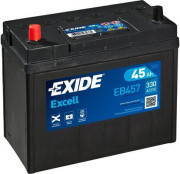 EB457 EXIDE Startovací baterie 12V / 45Ah / 330A - levá (Excell) | EB457 EXIDE