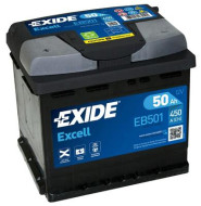 EB501 EXIDE Startovací baterie 12V / 50Ah / 450A - levá (Excell) | EB501 EXIDE