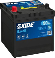 EB505 EXIDE Startovací baterie 12V / 50Ah / 360A - levá (Excell) | EB505 EXIDE