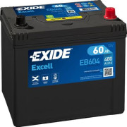 EB604 EXIDE Startovací baterie 12V / 60Ah / 390A - pravá (Excell) | EB604 EXIDE