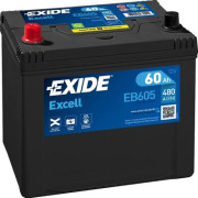 EB605 EXIDE Startovací baterie 12V / 60Ah / 390A - levá (Excell) | EB605 EXIDE
