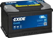 EB800 EXIDE Startovací baterie 12V / 80Ah / 640A - pravá (Excell) | EB800 EXIDE