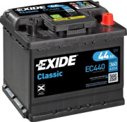 EC440 EXIDE Startovací baterie 12V / 44Ah / 360A - pravá (Classic) | EC440 EXIDE