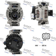 A12BH0350 SIDAT alternátor A12BH0350 SIDAT