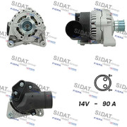 A12BH0380A2 SIDAT alternátor A12BH0380A2 SIDAT