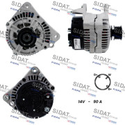 A12BH1280A2 SIDAT alternátor A12BH1280A2 SIDAT