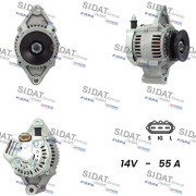 A12DE0121A2 SIDAT alternátor A12DE0121A2 SIDAT