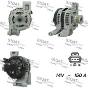 A12DE0155A2 SIDAT alternátor A12DE0155A2 SIDAT