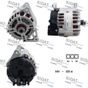 A12DE0159 SIDAT alternátor A12DE0159 SIDAT