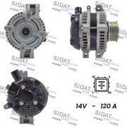 A12DE0454A2 SIDAT alternátor A12DE0454A2 SIDAT