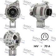 A12DE0715A2 SIDAT alternátor A12DE0715A2 SIDAT