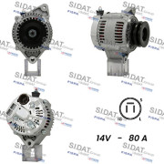 A12DE0721A2 SIDAT alternátor A12DE0721A2 SIDAT