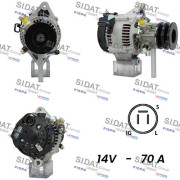 A12DE0725A2 SIDAT alternátor A12DE0725A2 SIDAT
