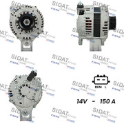 A12HT1029A2 SIDAT alternátor A12HT1029A2 SIDAT